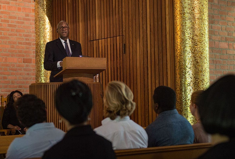 Smith, associate provost over the Office of Diversity and Inclusion and adjunct professor of sociology, has committed himself to helping others achieve success. (Photo by Jeff Fitlow)