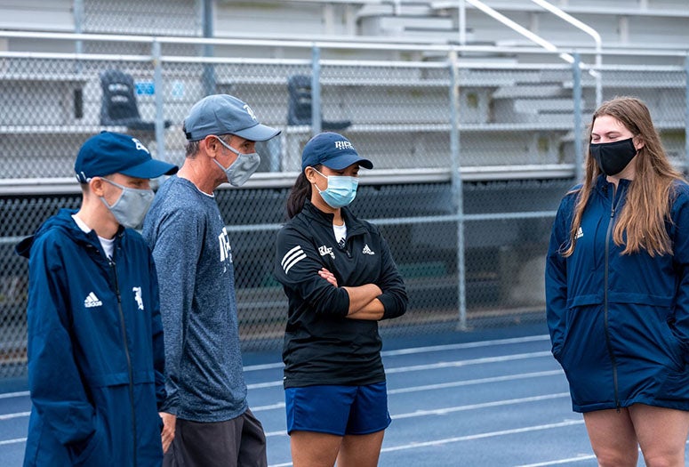 Chloe Oani '21 at Rice soccer practice