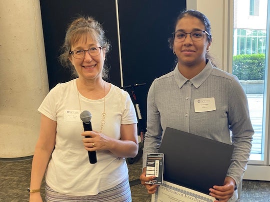 Caroline Masiello of Rice and Yamini Patel of Arizona State University.