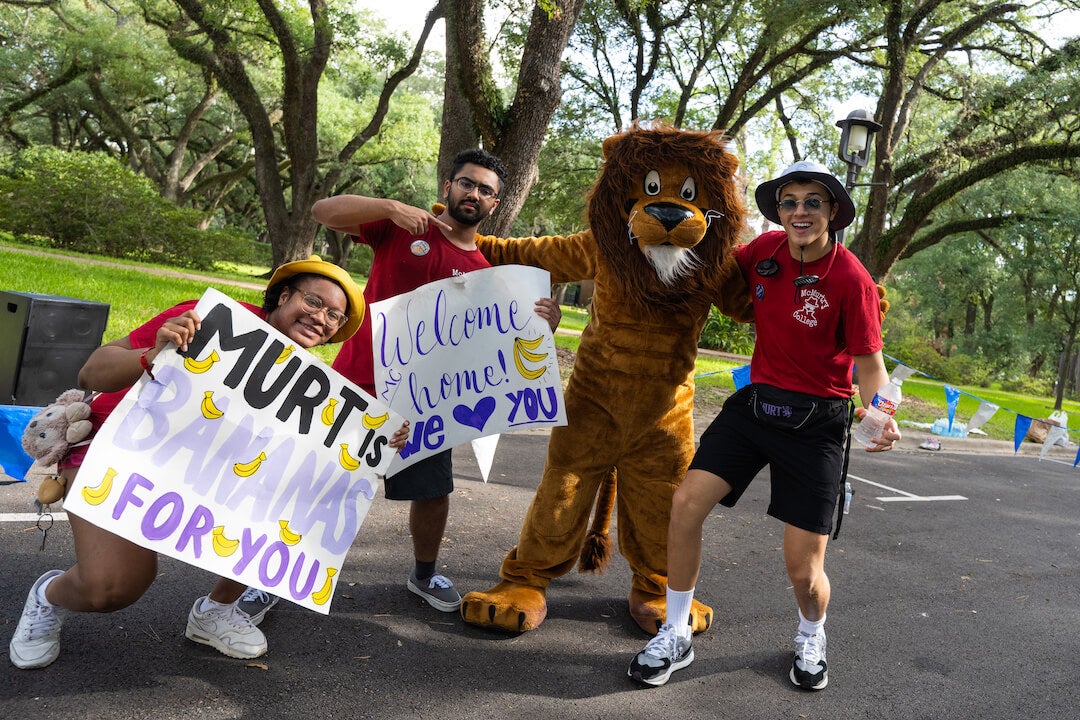 McMurtry O-Week advisors and mascot