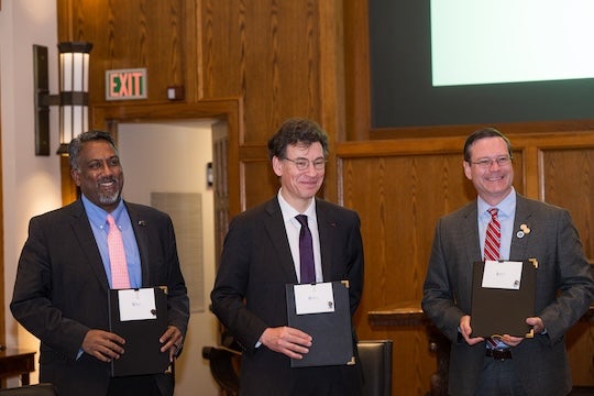 Rice University welcomed Philippe Baptiste, president and CEO of France’s National Center for Space Studies (CNES), for a visit