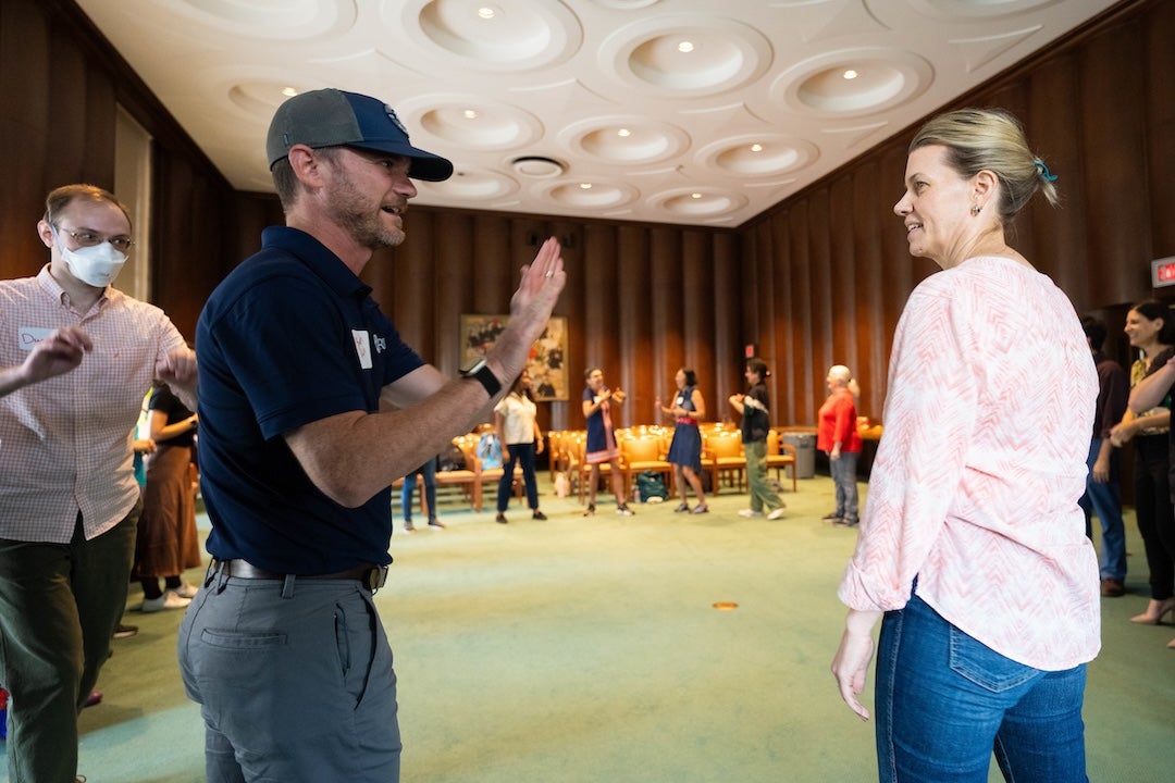 A science engagement workshop held at Rice’s Fondren Library Sept. 28 showed how scientific and technical information can be communicated through creativity and fun.