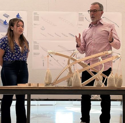 Architecture Professor Mark Wamble received the George R. Brown Teaching Grant to help his third-year students afford the expenses of making and testing physical models built in the design studio. It enhanced their learning when compared to testing designs using only digital models.