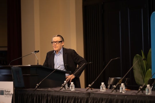 Rice University’s 2024 biennial De Lange Conference featured an array of distinguished speakers, artists and researchers who engaged in thought-provoking discussions regarding timely technological and environmental topics Feb. 9-10 at the Baker Institute for Public Policy.