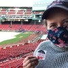 Voter at Fenway Park